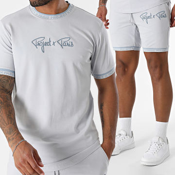 Project X Paris - Set T-Shirt Und Jogginghose 2310019 2340019 Hellgrau